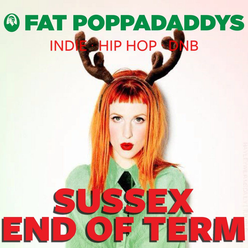Fat Poppadaddys @ CHALK |Sussex End of Term Party, 8 December | Event in Brighton | AllEvents