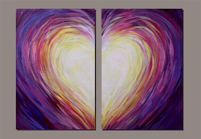 Date Night - Heart - Tipsy Brush Painting Party!, 14 February | Event in Kila | AllEvents