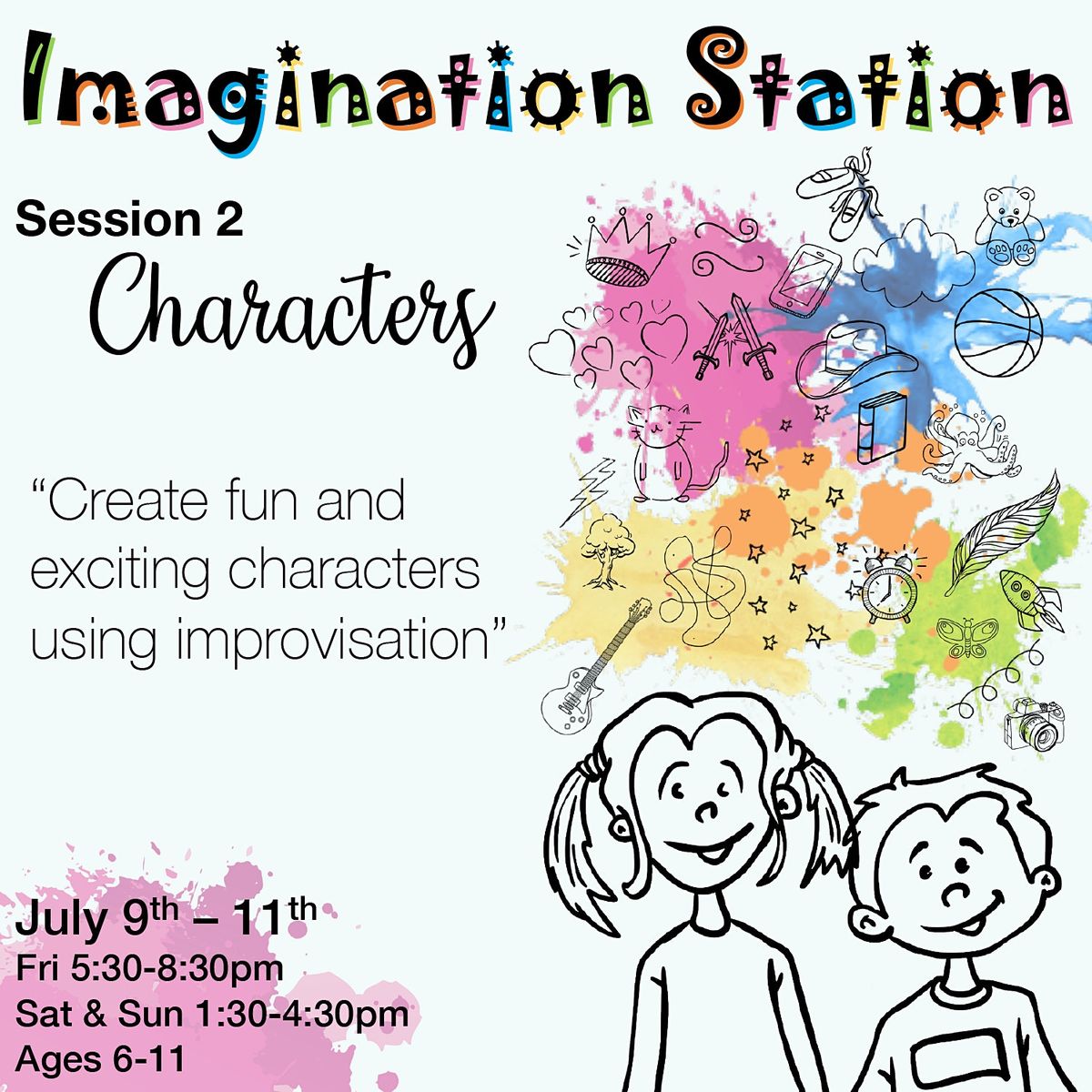 Imagination Station Kids Summer Acting Camp Impropisation Greenlight Acting Studios Kennesaw July 30 To August 1 Allevents In
