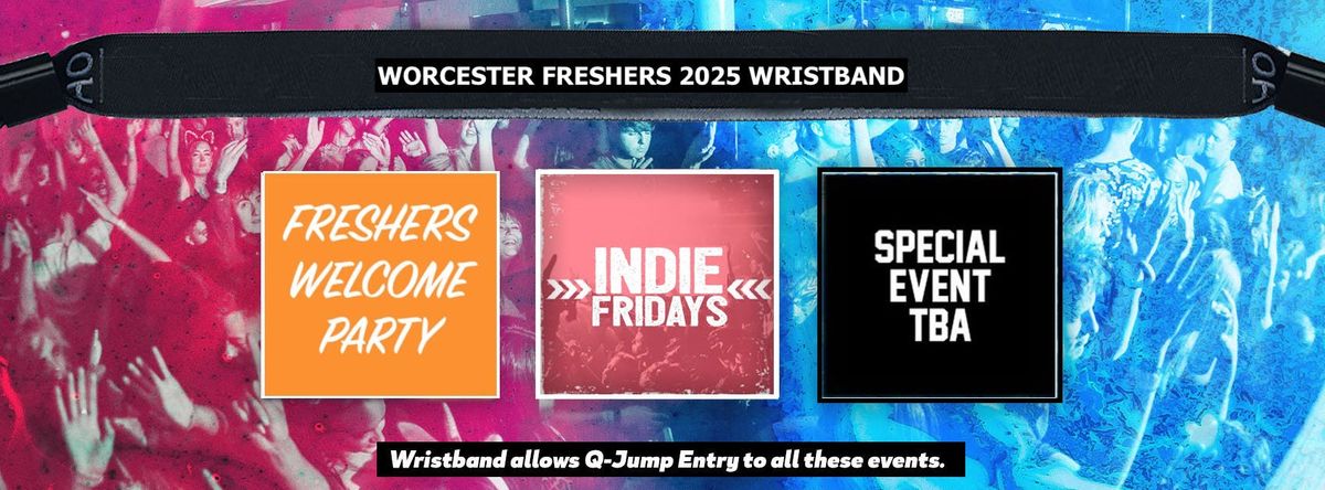Worcester Freshers Invasion 2025 Wristband, 14 September | Event in Worcester | AllEvents