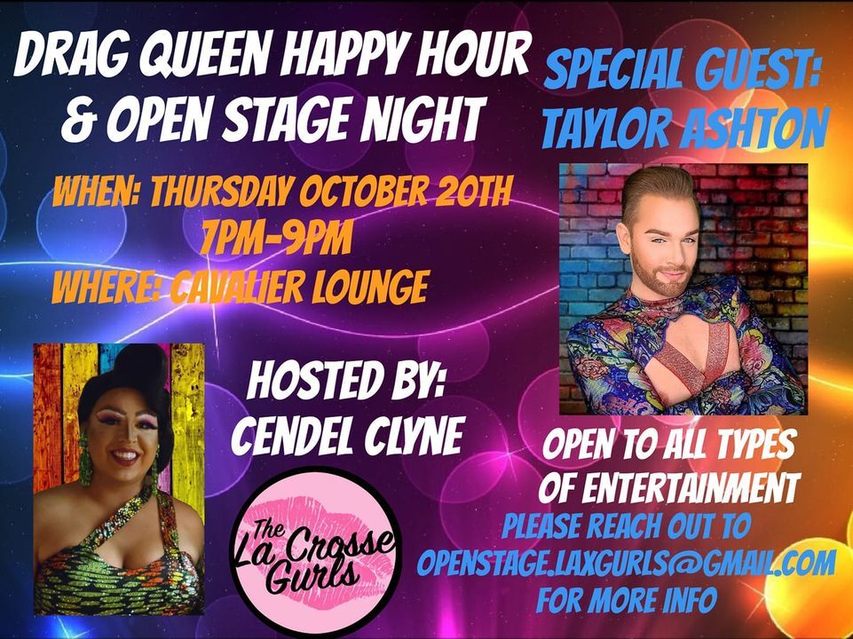 Drag Queen Happy Hour and Open Stage Night, Cavalier Theater & Lounge
