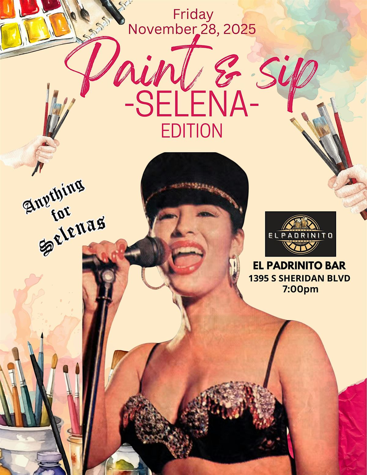 Paint N Sip Selena Quintanilla EDITION | Event in Lakewood | AllEvents