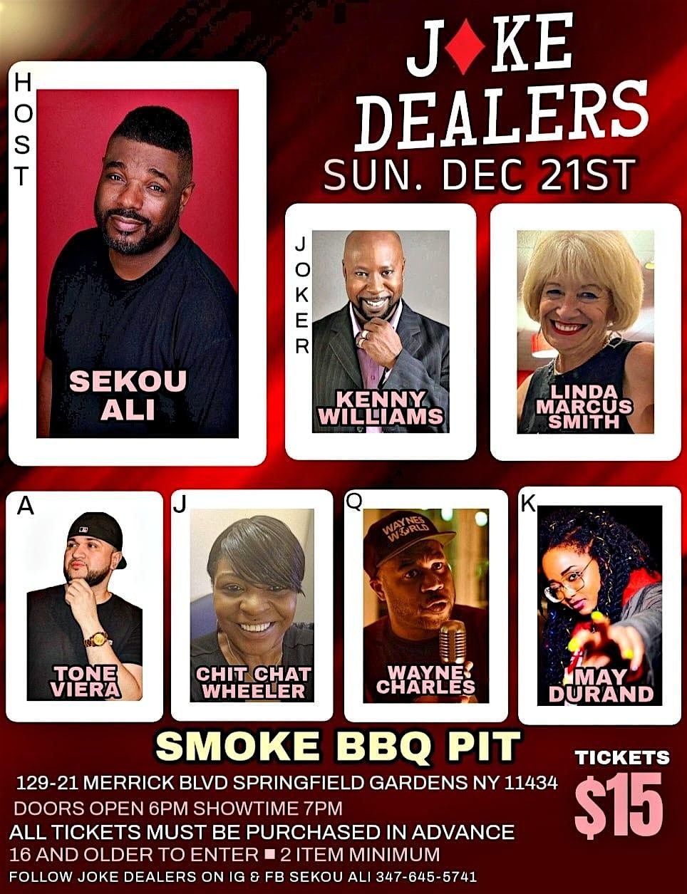 12/21/25 JOKE DEALERS, 21 December | Event in Queens | AllEvents
