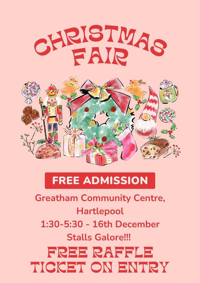 Greatham Christmas Fair 16th December, Greatham Community Centre