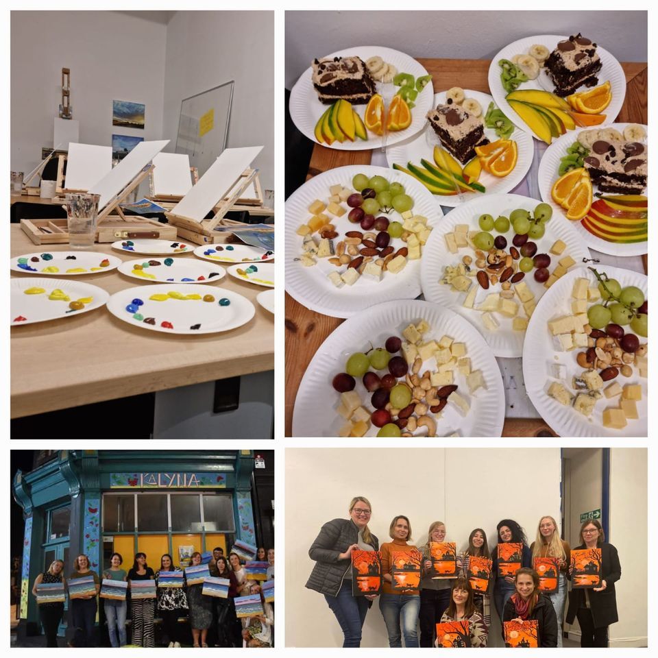 Art and wine classes, Matilda Street, Sheffield, November 12 2022