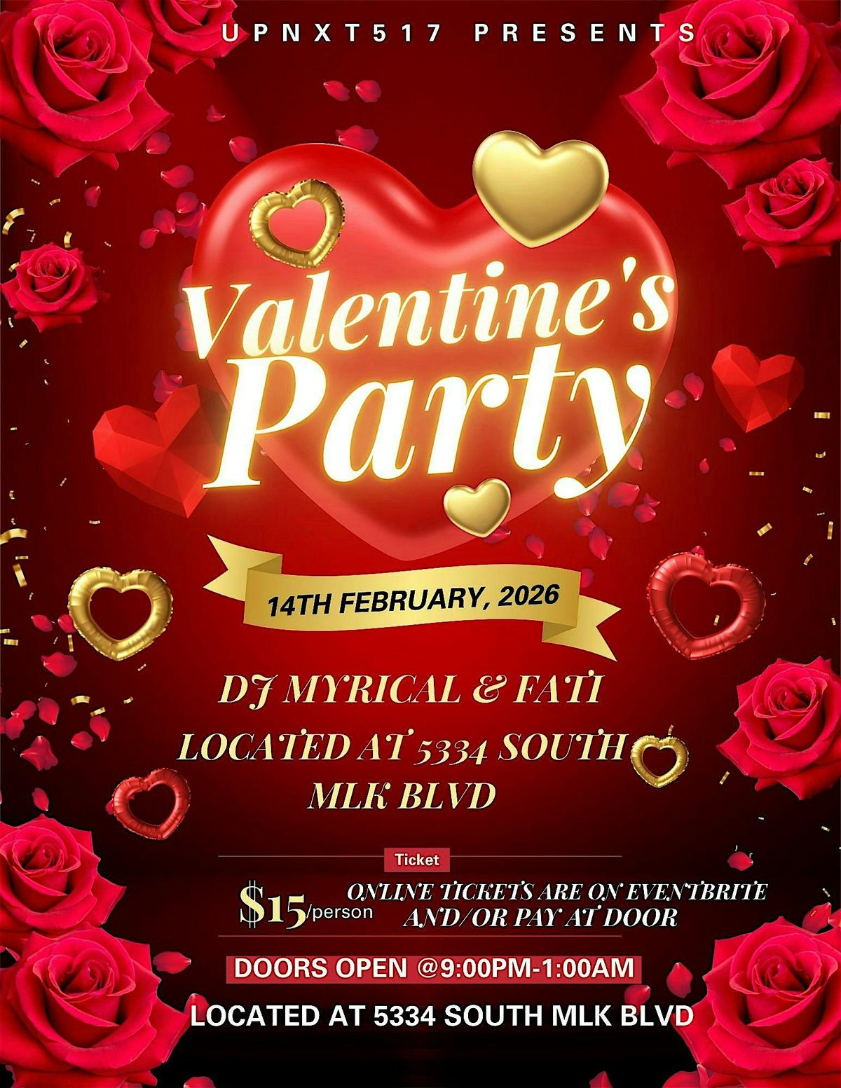 VALENTINES DAY PARTY, 14 February | Event in Lansing | AllEvents