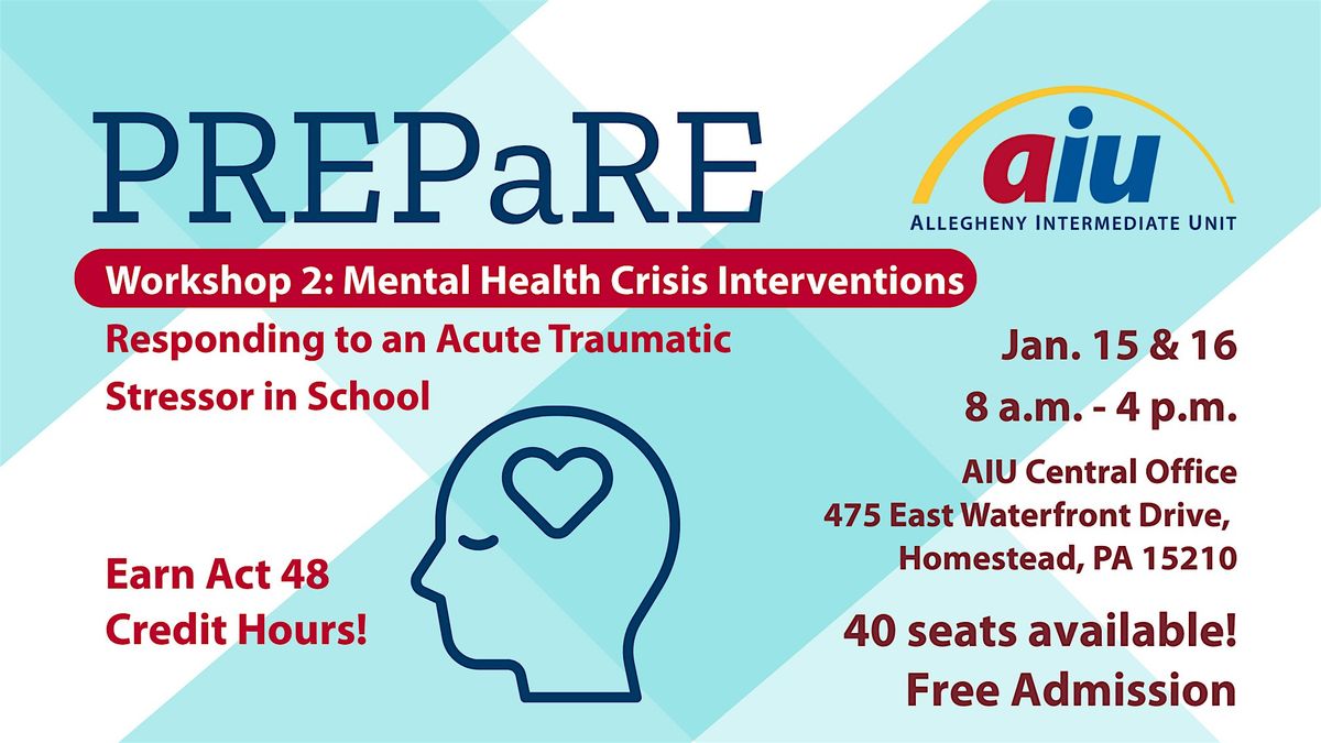 PREPaRE Workshop 2, 15 January | Event in Homestead | AllEvents