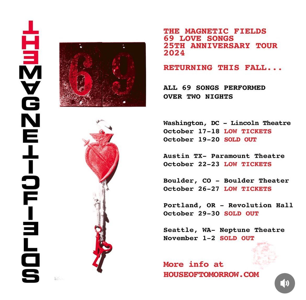 The Magnetic Fields at The Englert Theatre, 17 May | Event in Iowa City | AllEvents