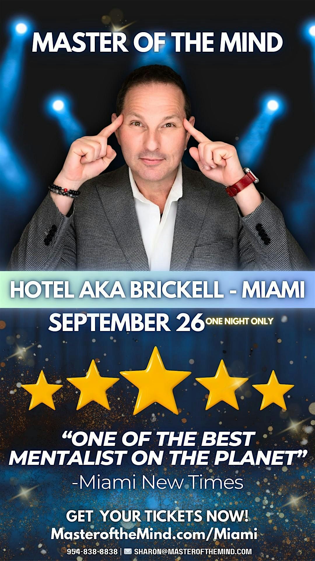 Copy of GUY BAVLI - MASTER OF THE MIND - LIVE IN BRICKELL MIAMI, 11 December | Event in Miami | AllEvents