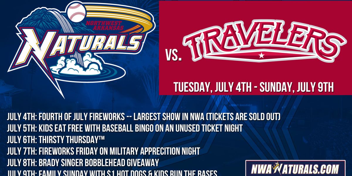 Northwest Arkansas Naturals vs. Arkansas Travelers, 22 May | Event in Springdale | AllEvents