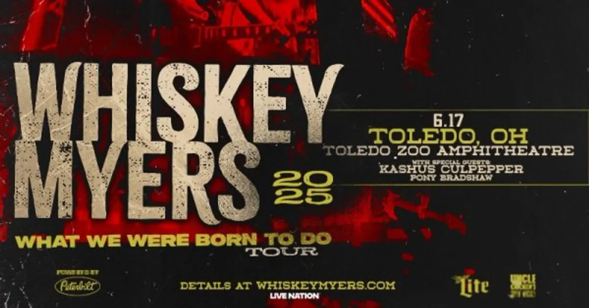 Parking Whiskey Myers with Kashus Culpepper and Pony Bradshaw, 17 June | Event in Toledo | AllEvents
