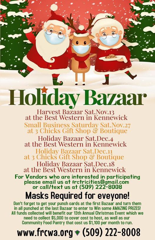 Christmas Bazzars 2022 In Tri Cities Wa Harvest Bazaar, Best Western Plus Kennewick Inn, November 13 To November 14  | Allevents.in