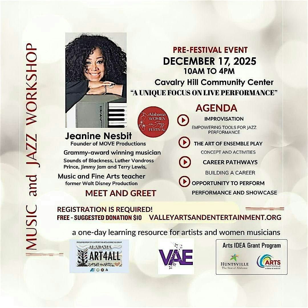 GRAMMY WINNER (MUSIC JAZZ TIPS) workshop, 17 December | Event in Huntsville | AllEvents