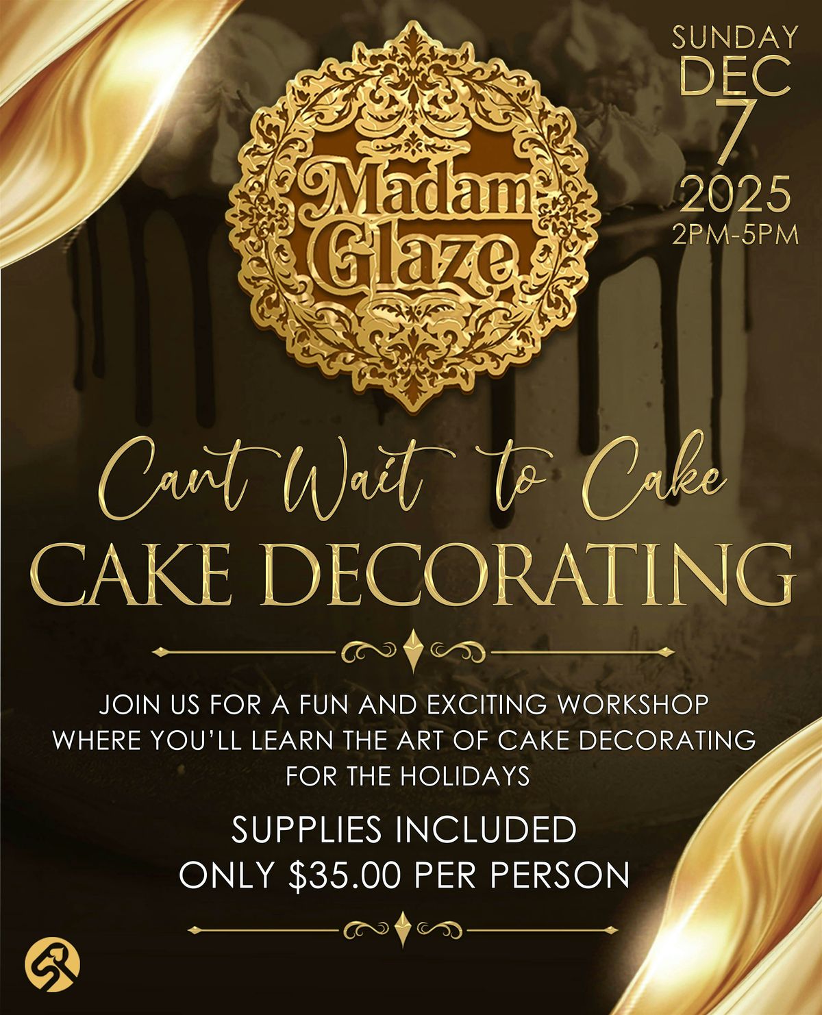 Can't Wait to Cake "Cake Decorating Class", 7 December | Event in Houston | AllEvents