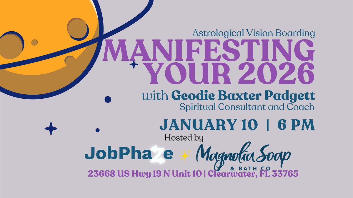 Astrological Vision Boarding: Manifesting Your 2026, 10 January | Event in Clearwater | AllEvents