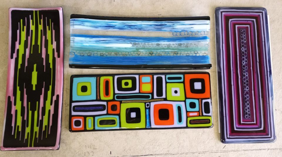 Fused Glass Platter, MELT Glass Art Supply, Vancouver, February 24 2024