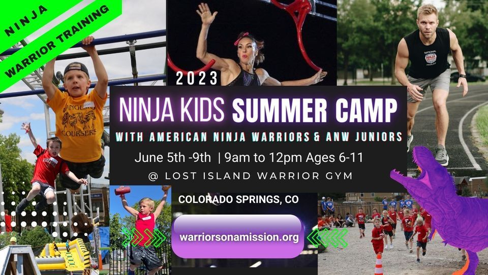 Ninja Kids Warriors Style Summer Camp With American Ninja Warrior PROS 