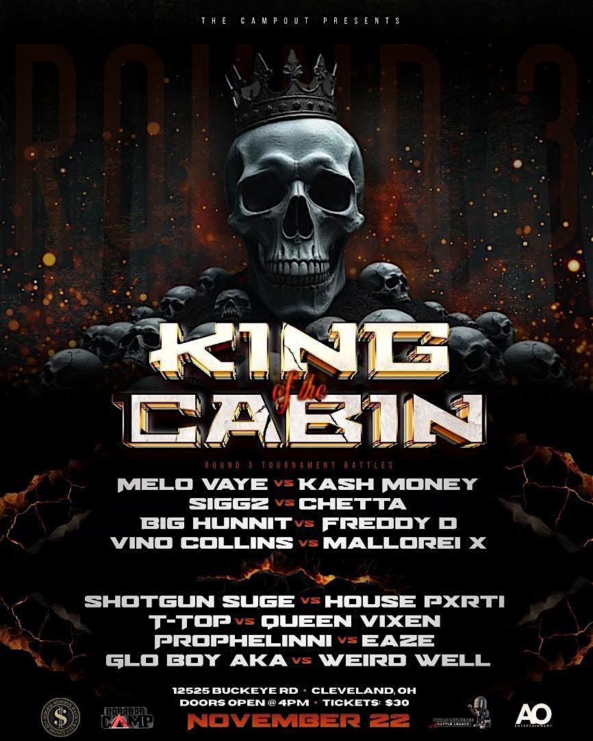 King of the cabin round 3, 22 November | Event in Cleveland | AllEvents