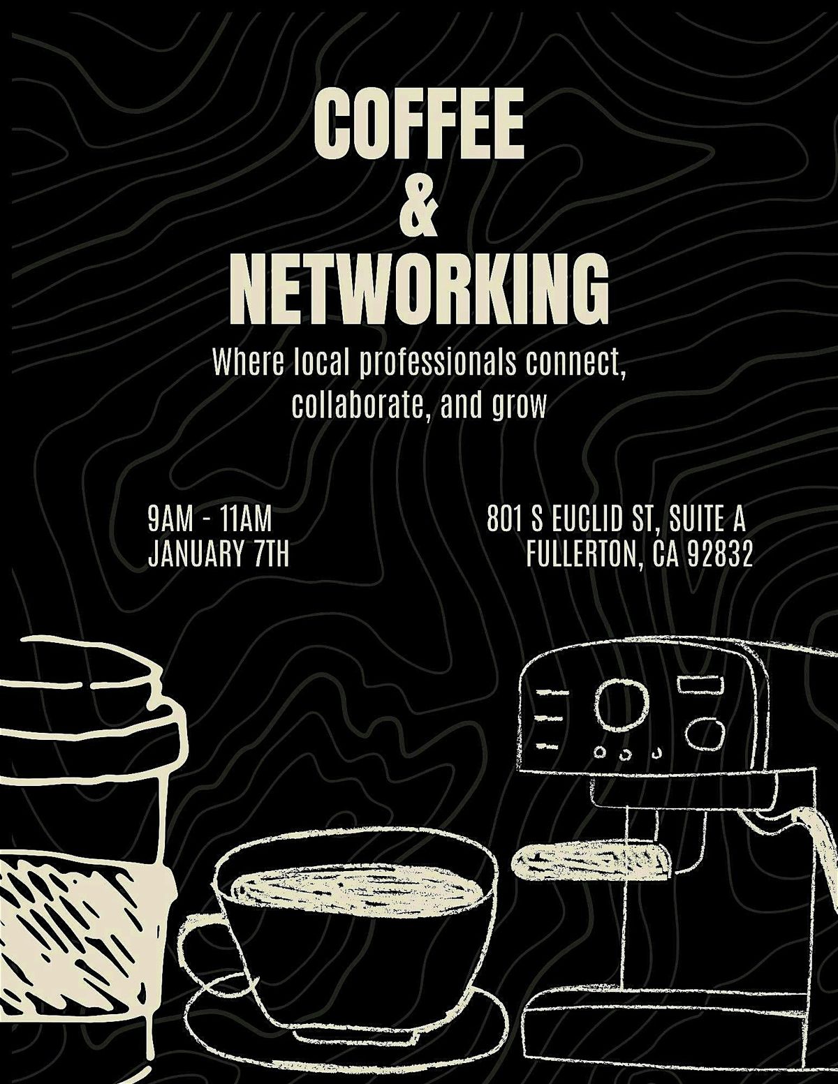 Coffee & Networking, 7 January | Event in Fullerton | AllEvents