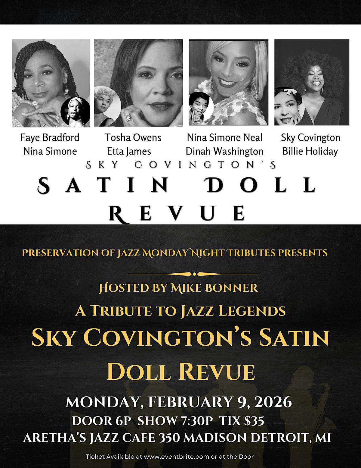 In Honor of Black History : Sky Covington's Satin Doll Revue Returns!, 9 February | Event in Detroit | AllEvents