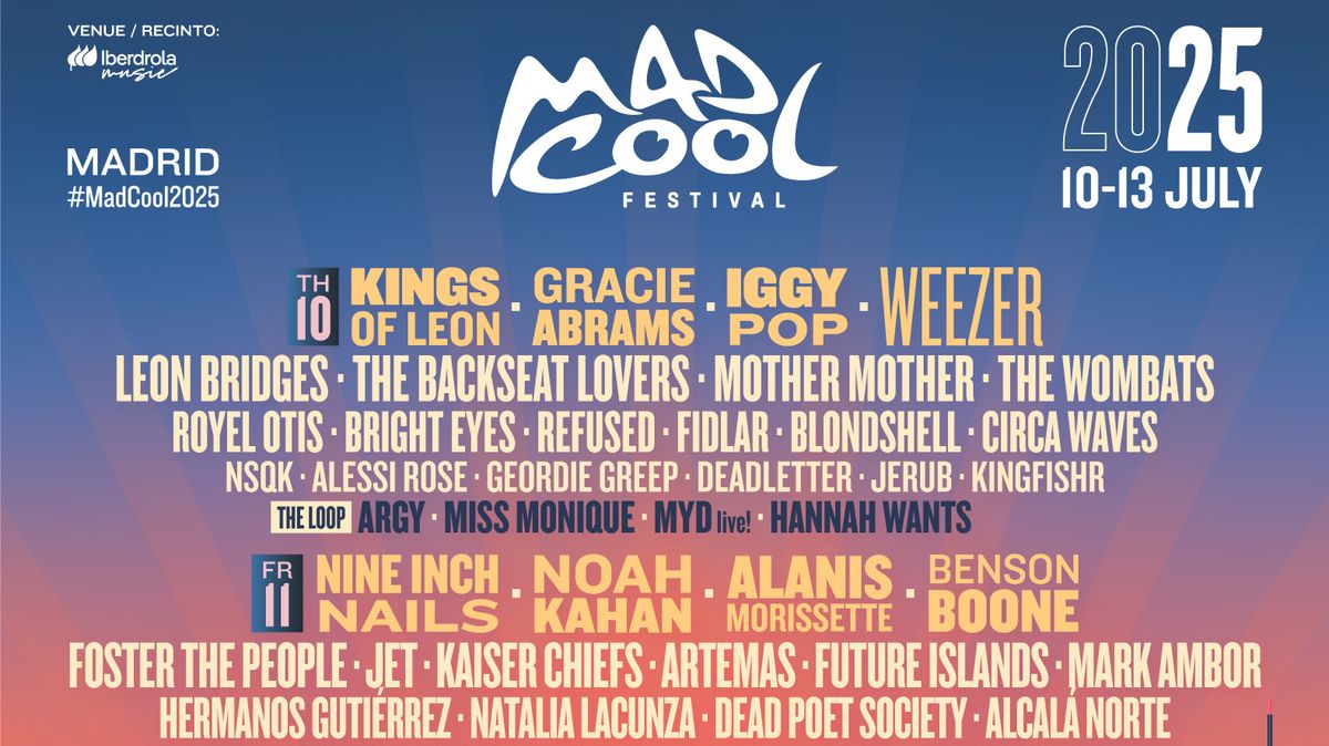 Mad Cool Festival 2025 - Friday - Alanis Morissette, Nine Inch Nails and more Tickets, 11 July | Event in Madrid