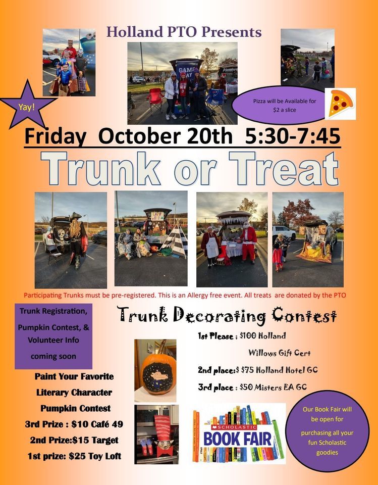 Holland PTO Trunk or treat , Holland Central School, October 20 2023