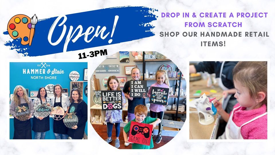 Drop in Painting, Crafting & Shopping!, Hammer & Stain North Shore