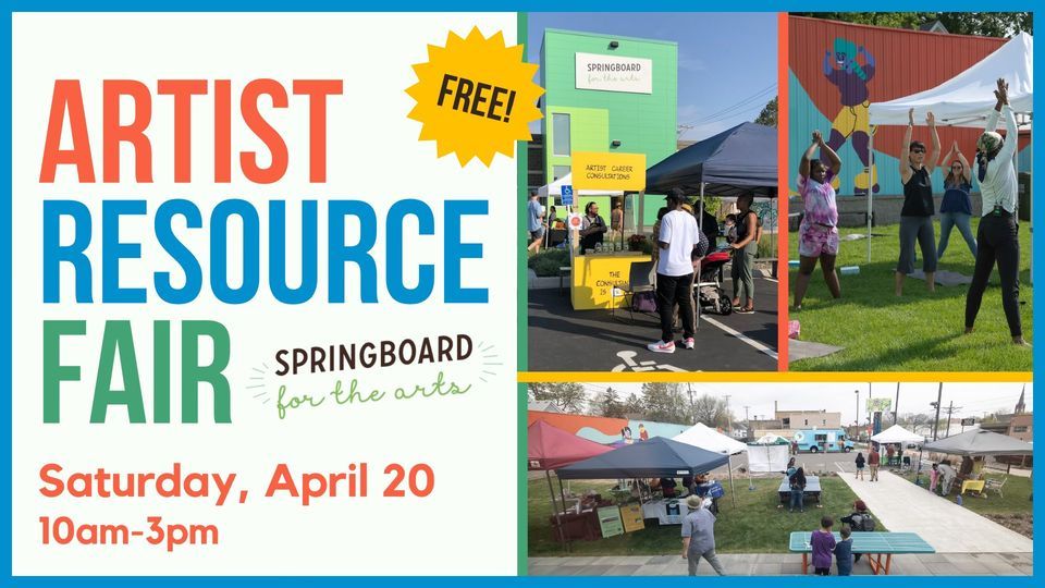Artist Resource Fair, Springboard for the Arts, Saint Paul, 20 April ...