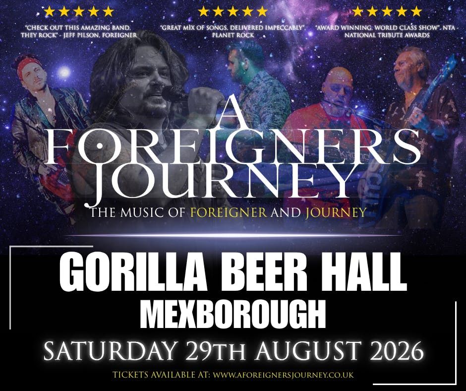 A Foreigners Journey ‘26, 29 August | Event in Mexborough | AllEvents