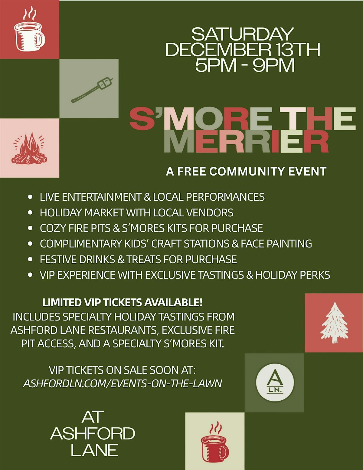 The S'more, The Merrier, 13 December | Event in Dunwoody | AllEvents