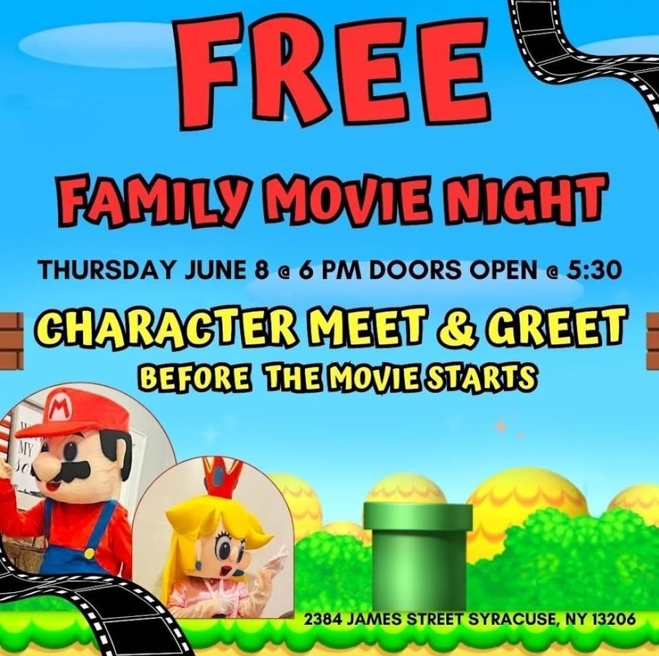 Free Movie Night sponsored by Forward Point. The Super Mario Brothers