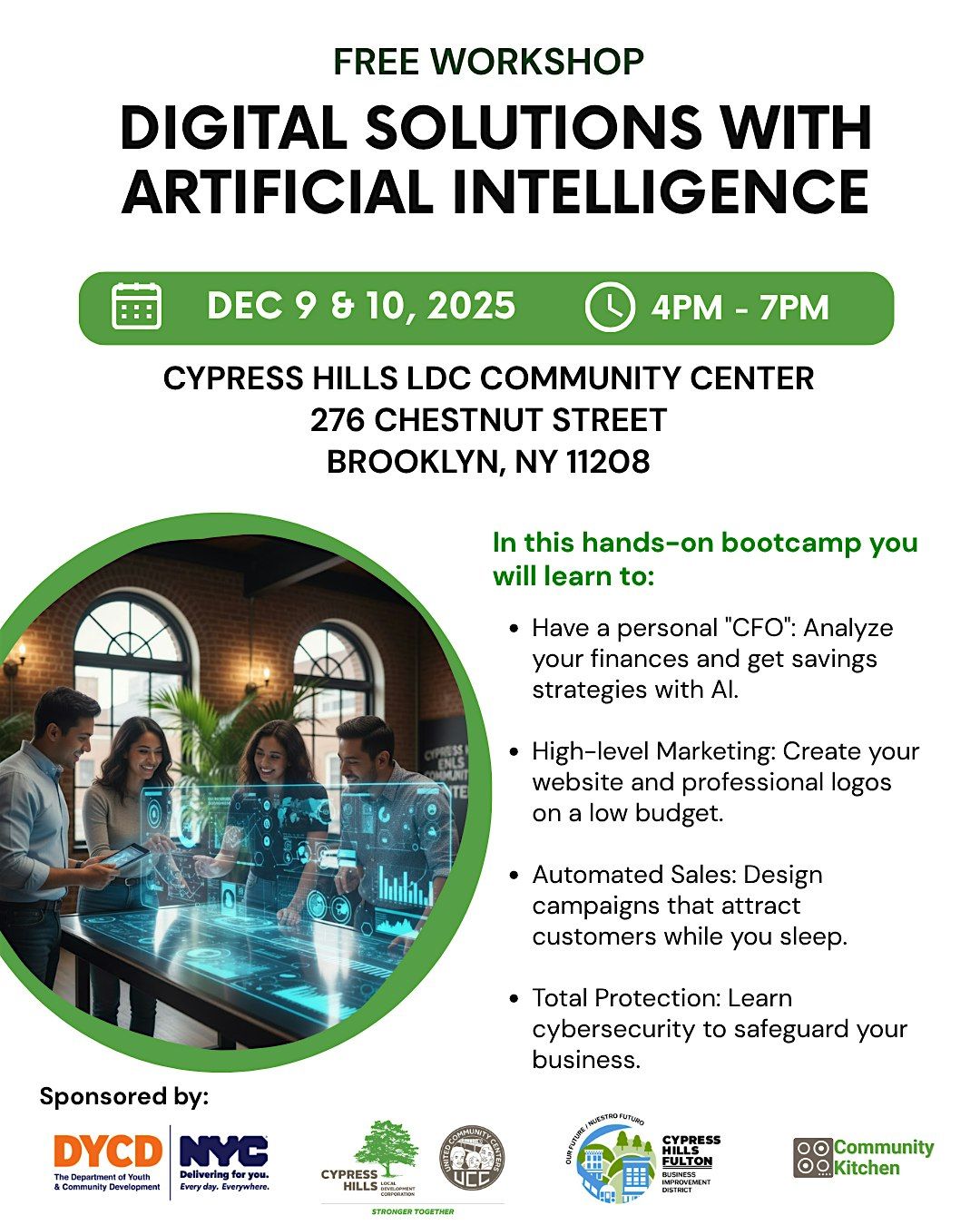 Boost Your Business with Digital Tools and AI, 9 December | Event in Brooklyn | AllEvents