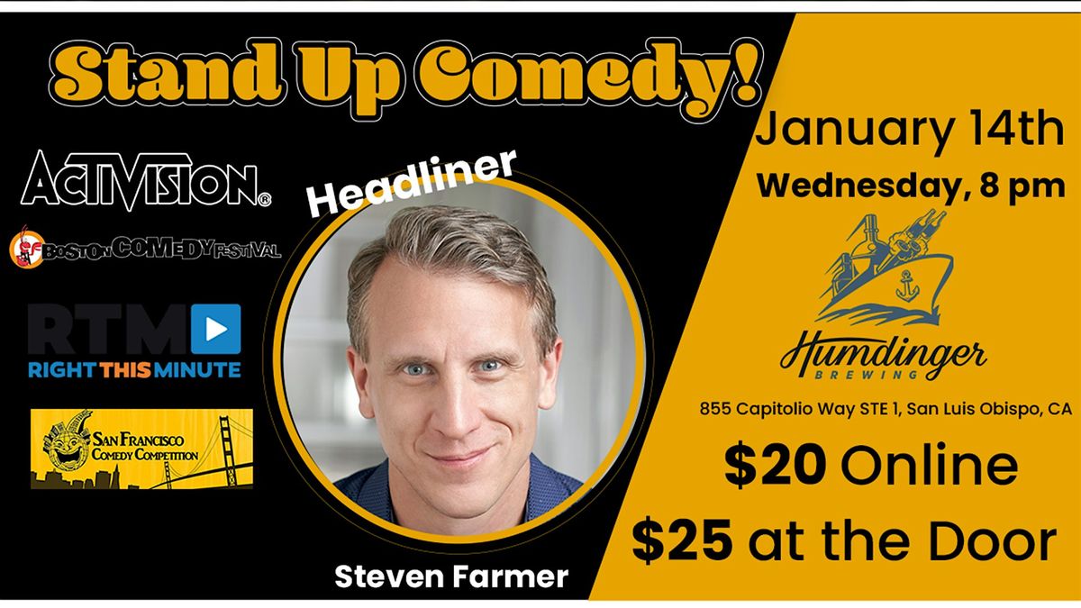 Live Comedy Night! Steven Farmer in San Luis Obispo CA, 14 January | Event in San Luis Obispo | AllEvents