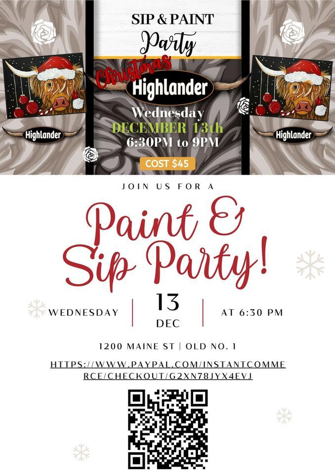 Paint & Sip Party!, Old No. 1, Windsor, December 13 2023 AllEvents.in