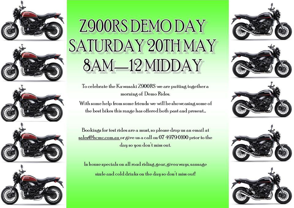 Z900RS DEMO DAY, Harbour City Motorcycles, Kin Kora, 20 May 2023 ...