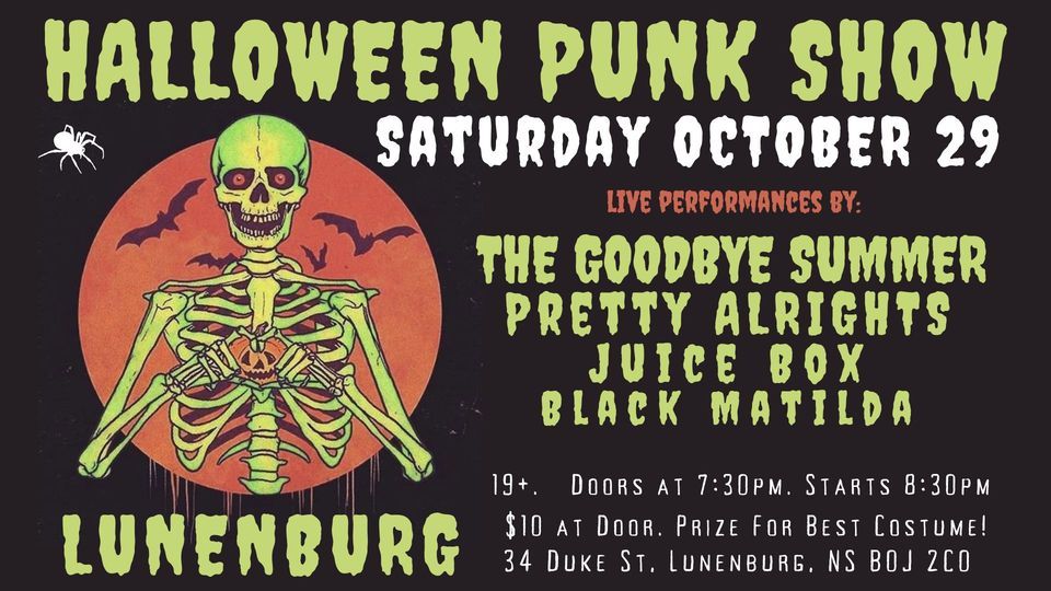 Halloween Punk Rock Show, Royal Canadian Legion Branch 23 Lunenburg