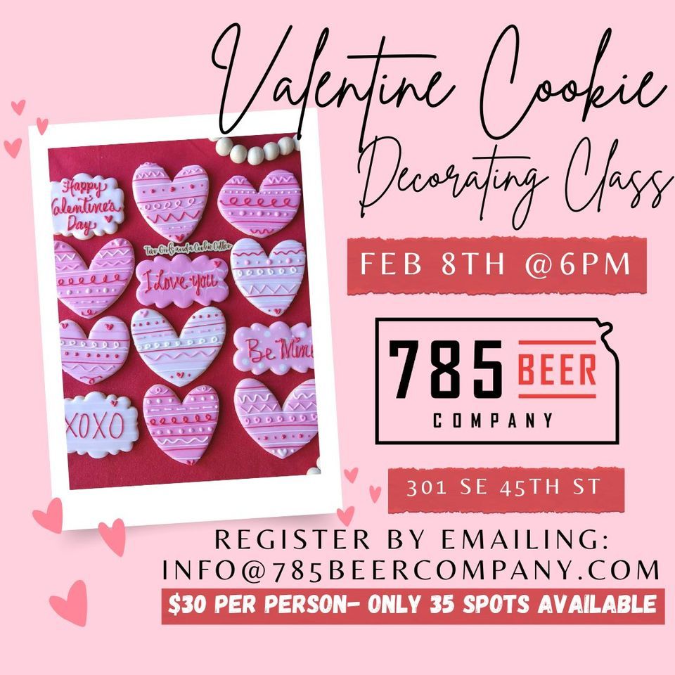 SOLD OUT Valentine Cookie Decorating Class At 785 Beer Company 785 sold-out-valentine-cookie-decorating-class-at-785-beer-company-785