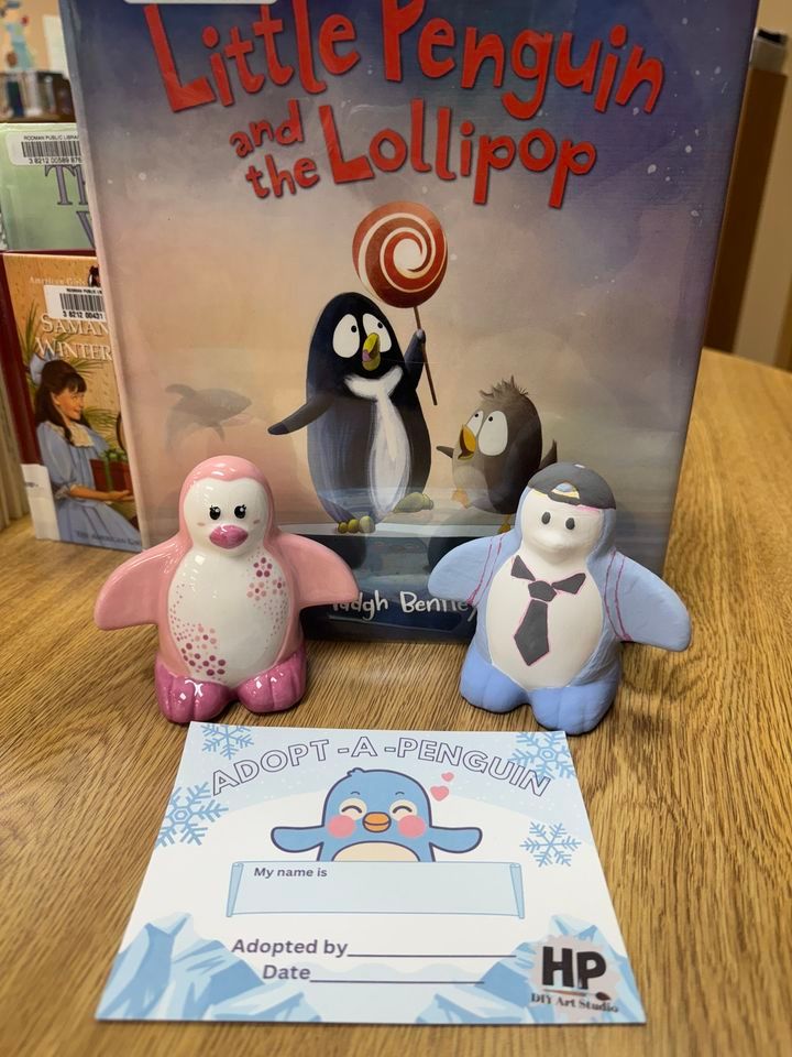 Adopt a Penguin Storytime with Rodman Library, Hot Pots Pottery