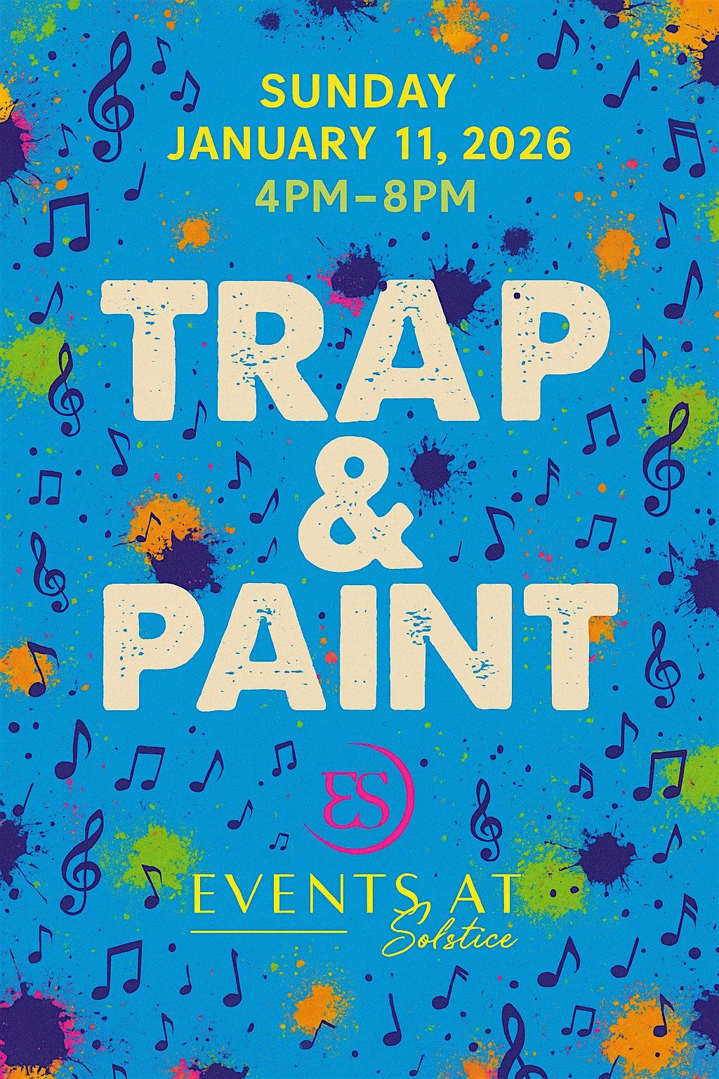 Trap and paint!, 11 January | Event in Atlanta | AllEvents