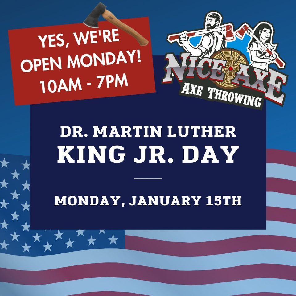 Axe Throwing OPEN on MLK Day, Nice Axe, Waite Park, January 15 2024