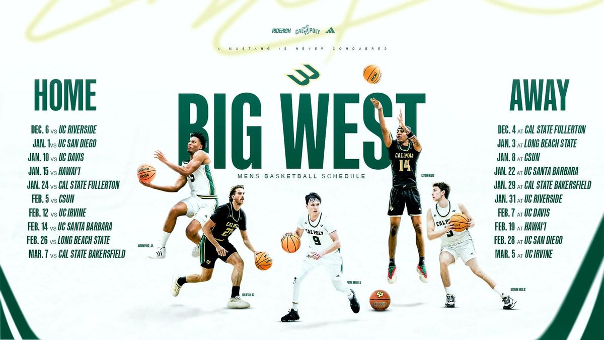 Parking Long Beach State at Cal Poly Mustangs Mens Basketball, 26 February | Event in San Luis Obispo | AllEvents