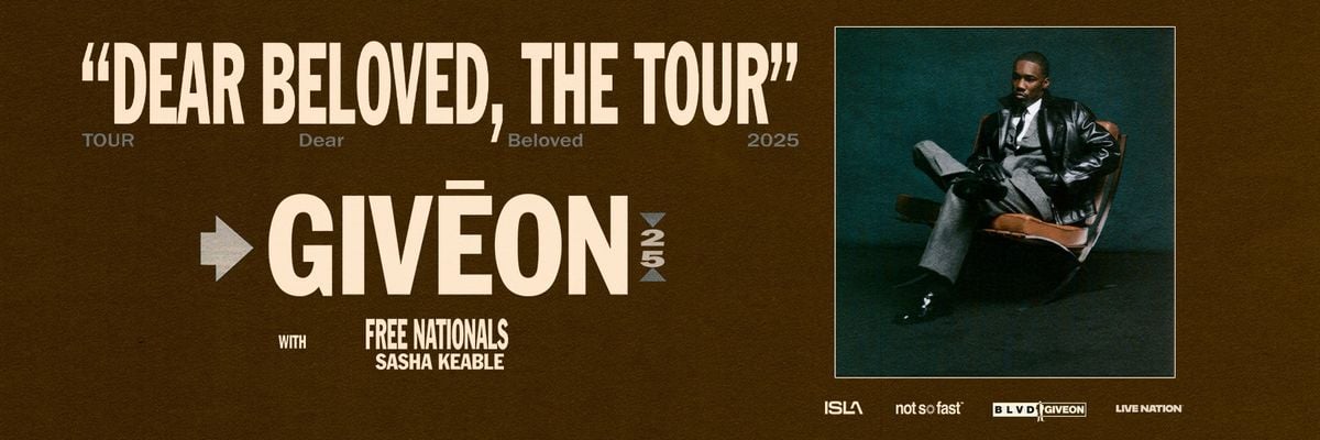 Giveon with Free Nationals and Sasha Keable, 15 October | Event in Irving | AllEvents