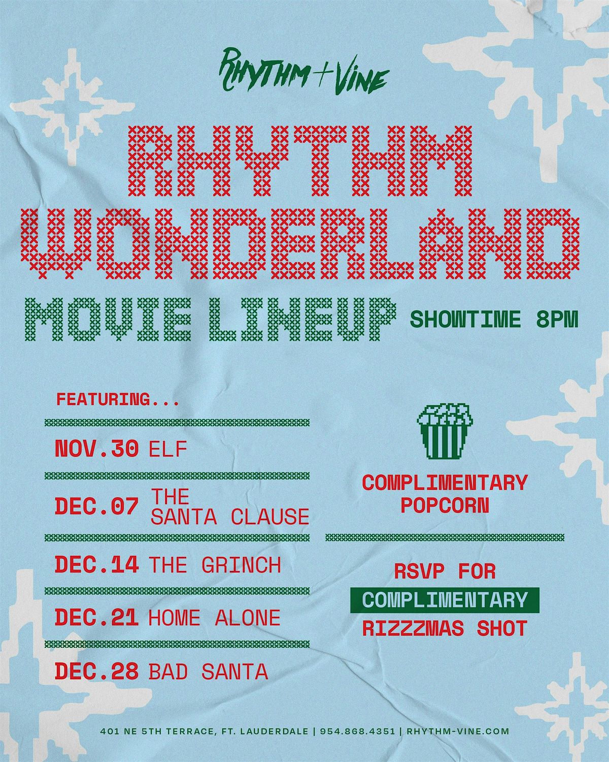 Rhythm Wonderland Movie Line Up | Rhythm & Vine | Event in Fort Lauderdale | AllEvents