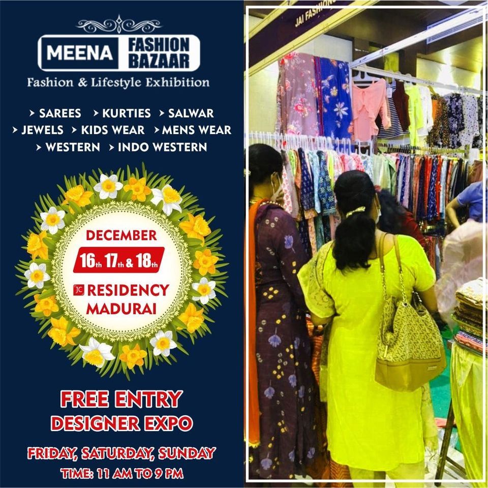 Designer Expo 2022 JC Residency, Madurai by Meena Fashion Bazaar