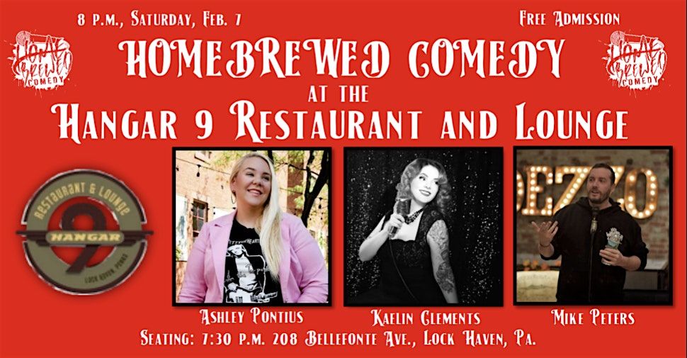 Homebrewed Comedy at the Hangar 9 Restaurant and Lounge, 7 February | Event in Lock Haven | AllEvents