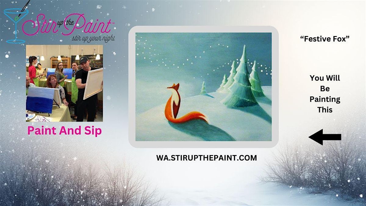 Seattle Paint and Sip, Holiday, Xmas, Paint Night  With Stir Up The Paint, 2 December | Event in Seattle | AllEvents