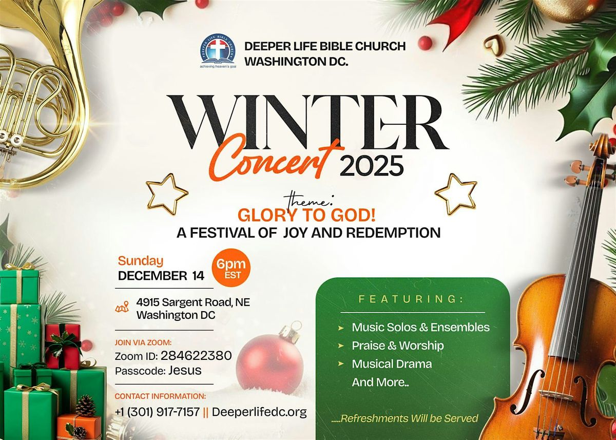 Glory to God! – A Festival of Joy and Redemption, 14 December | Event in Washington | AllEvents