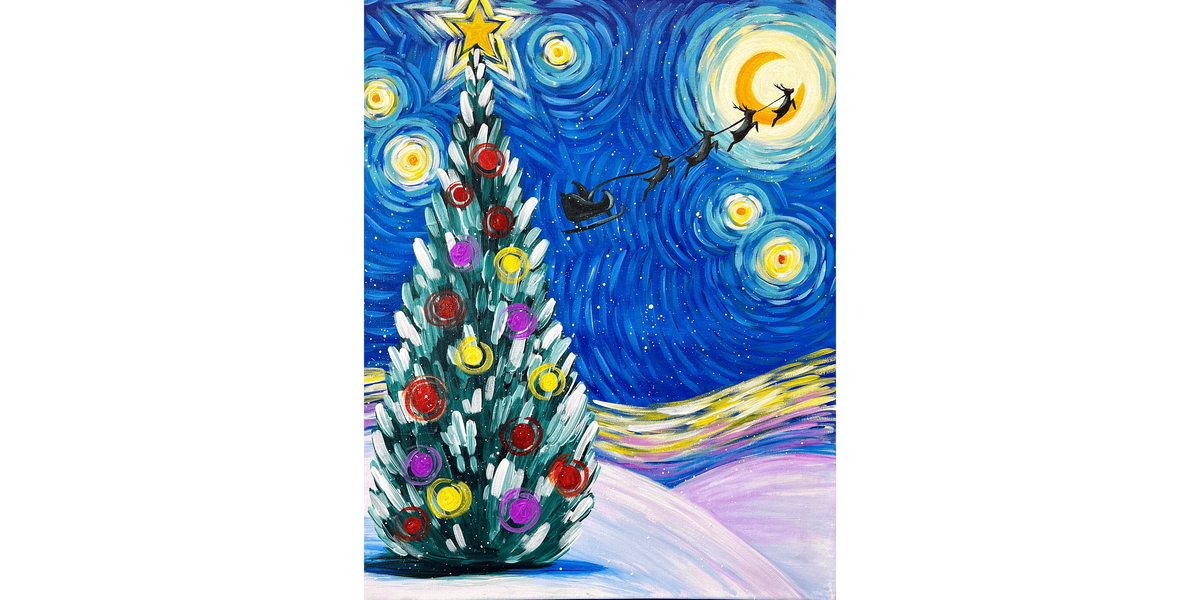 Van Gogh's Starry Christmas Eve - Paint and Sip in Fishkill | Classpop!™, 24 December | Event in Fishkill