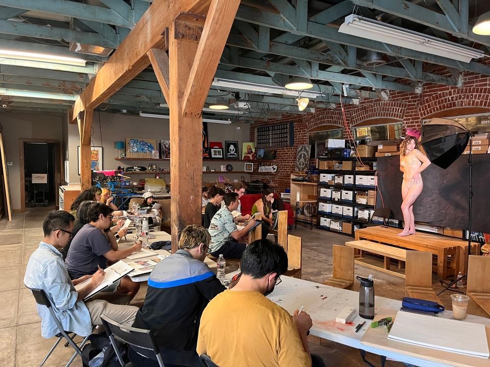 Sumballo Figure Drawing Jan 2024, Blue Rooster Art Supplies, Hollywood