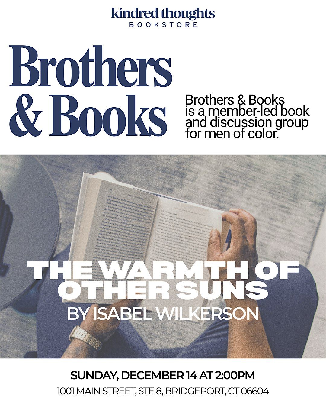 Brothers & Books: The Warmth of Other Suns by Isabel Wilkerson, 14 December | Event in Bridgeport | AllEvents